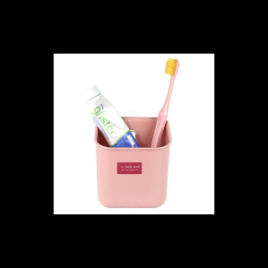 스마일바스 흡착식 다용도통 칫솔꽂이 욕실용품