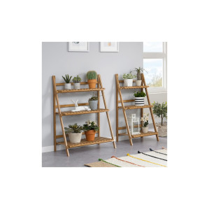 원목 화분 다용도 받침대 500 거실 베란다 진열대 선반 정리대 다이 거치대 다육이 화분대 3단 선반대